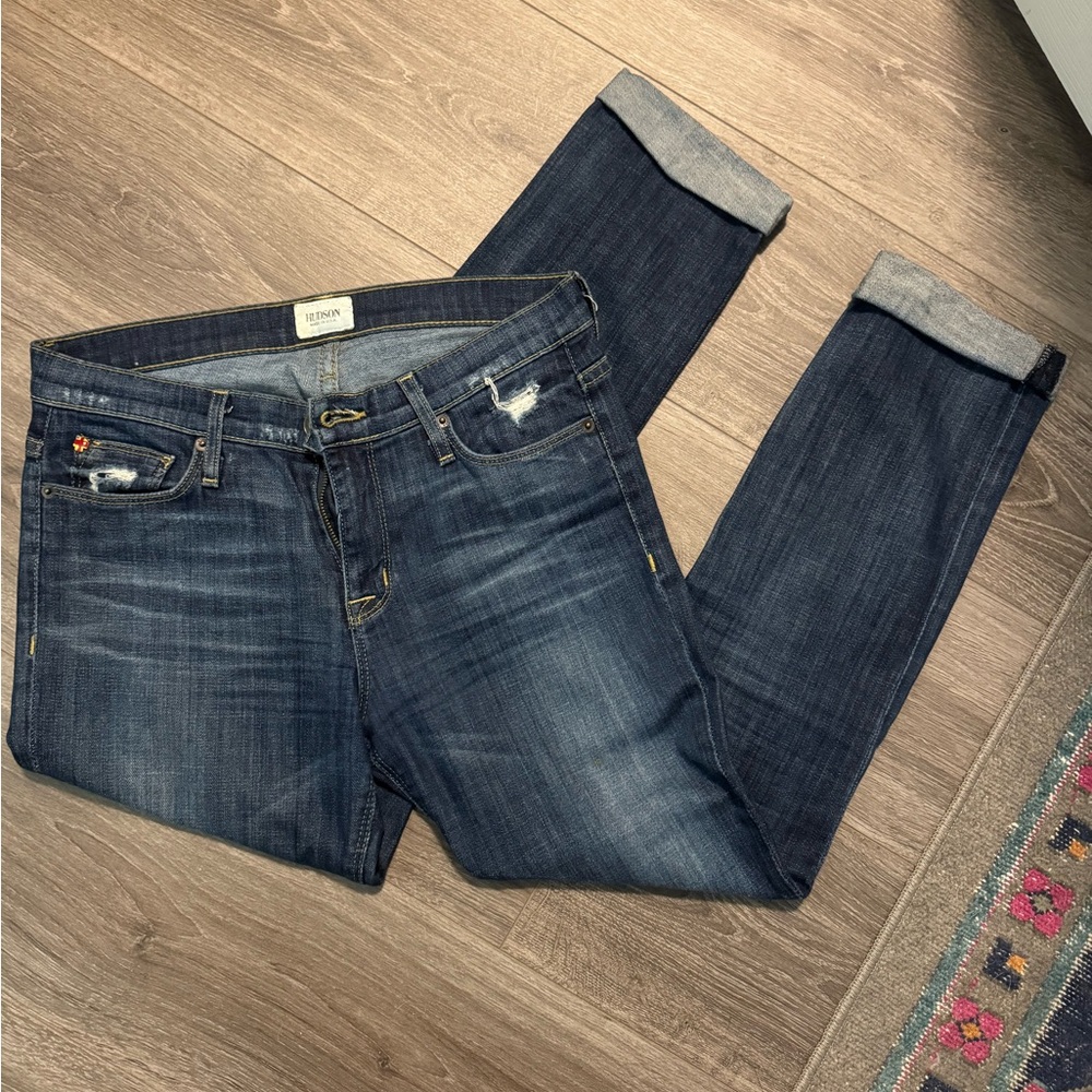 Hudson Jeans Women's Dark Blue Ankle Jeans